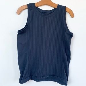 Athleta Navy Blue Compression Renew Sleeveless Ribbed Tank Top—MOVING SALE